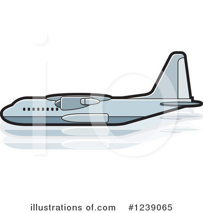Airplane Clipart #1239065 by Lal Perera