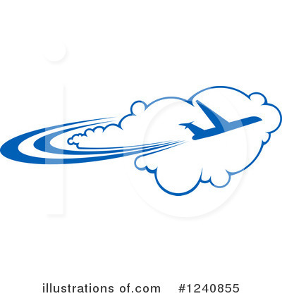 Royalty-Free (RF) Airplane Clipart Illustration by Vector Tradition SM - Stock Sample #1240855