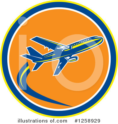Airlines Clipart #1258929 by patrimonio