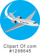 Airplane Clipart #1298645 by patrimonio