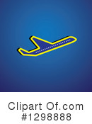 Airplane Clipart #1298888 by ColorMagic