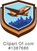 Airplane Clipart #1387686 by patrimonio