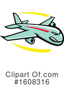 Airplane Clipart #1608316 by patrimonio