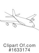 Airplane Clipart #1633174 by patrimonio