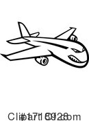 Airplane Clipart #1718928 by patrimonio