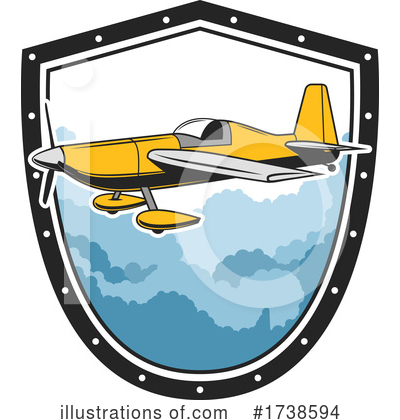 Royalty-Free (RF) Airplane Clipart Illustration by Vector Tradition SM - Stock Sample #1738594