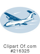 Airplane Clipart #216325 by patrimonio