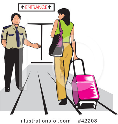 Royalty-Free (RF) Airport Clipart Illustration by David Rey - Stock Sample #42208