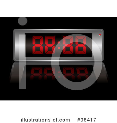 Royalty-Free (RF) Alarm Clock Clipart Illustration by michaeltravers - Stock Sample #96417