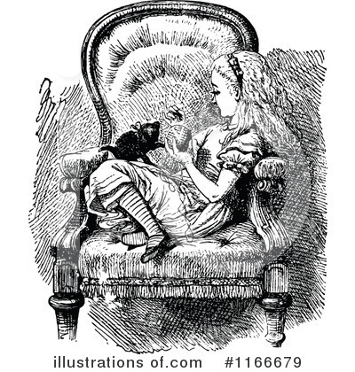 Alice In Wonderland Clipart #1166679 by Prawny Vintage