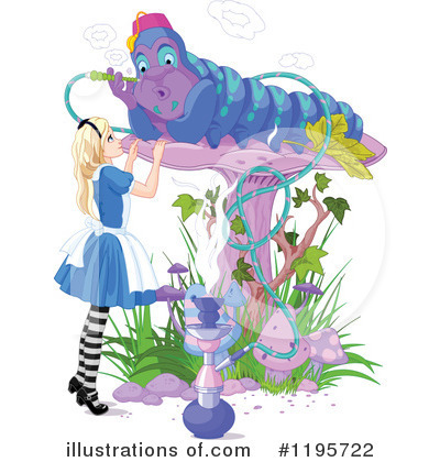 Royalty-Free (RF) Alice In Wonderland Clipart Illustration by Pushkin - Stock Sample #1195722