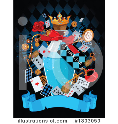 Royalty-Free (RF) Alice In Wonderland Clipart Illustration by Pushkin - Stock Sample #1303059