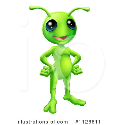 Royalty-Free (RF) Alien Clipart Illustration by AtStockIllustration - Stock Sample #1126811