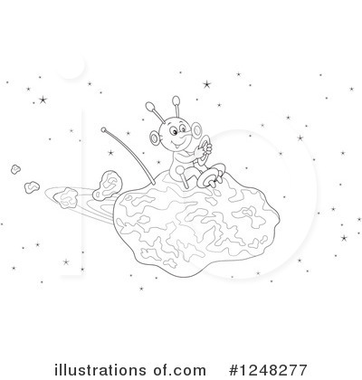 Royalty-Free (RF) Alien Clipart Illustration by Alex Bannykh - Stock Sample #1248277