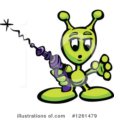 Royalty-Free (RF) Alien Clipart Illustration by Chromaco - Stock Sample #1261479
