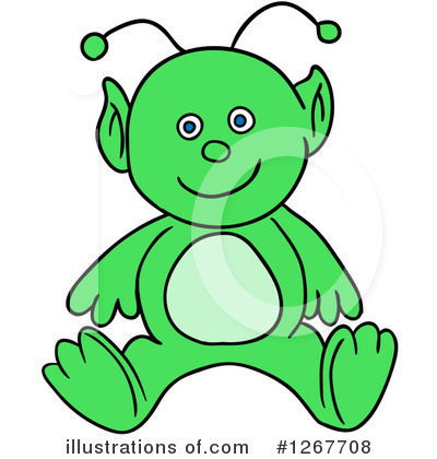 Royalty-Free (RF) Alien Clipart Illustration by LaffToon - Stock Sample #1267708