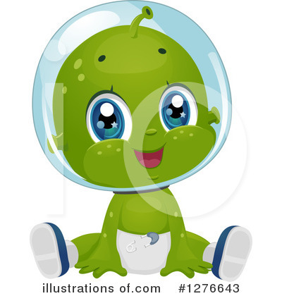 Alien Baby Clipart #1276643 by BNP Design Studio