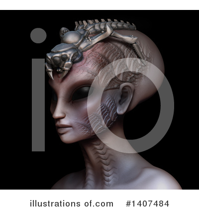 Royalty-Free (RF) Alien Clipart Illustration by Leo Blanchette - Stock Sample #1407484