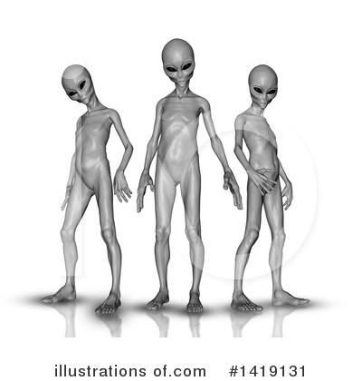 Royalty-Free (RF) Alien Clipart Illustration by KJ Pargeter - Stock Sample #1419131