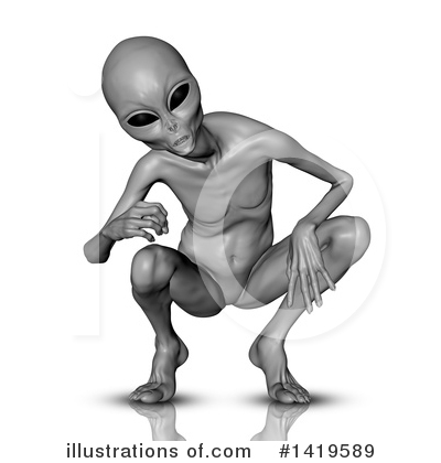 Royalty-Free (RF) Alien Clipart Illustration by KJ Pargeter - Stock Sample #1419589
