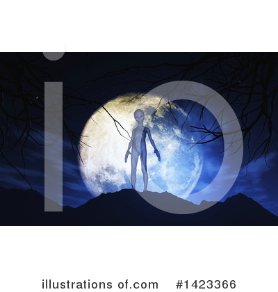 Royalty-Free (RF) Alien Clipart Illustration by KJ Pargeter - Stock Sample #1423366