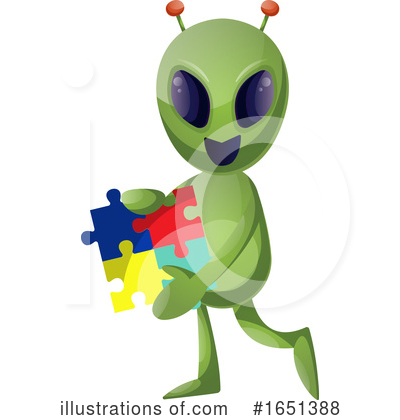 Royalty-Free (RF) Alien Clipart Illustration by Morphart Creations - Stock Sample #1651388