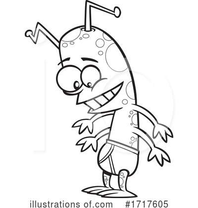 Royalty-Free (RF) Alien Clipart Illustration by toonaday - Stock Sample #1717605