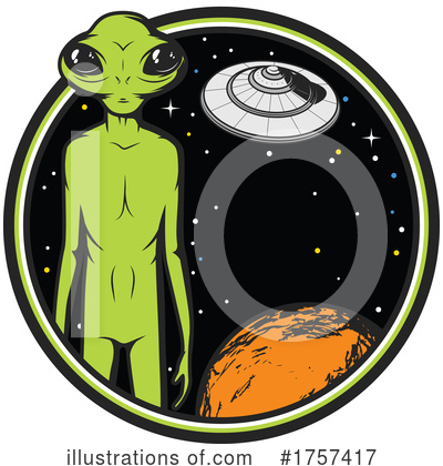Alien Clipart #1757417 by Vector Tradition SM