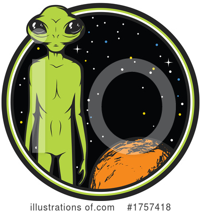 Alien Clipart #1757418 by Vector Tradition SM