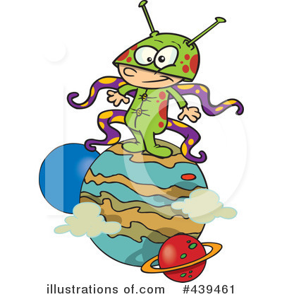 Royalty-Free (RF) Alien Clipart Illustration by toonaday - Stock Sample #439461