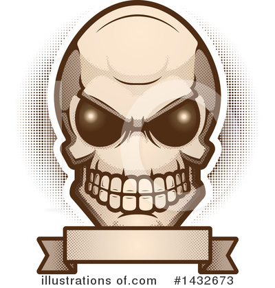 Royalty-Free (RF) Alien Skull Clipart Illustration by Cory Thoman - Stock Sample #1432673