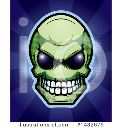 Alien Skull Clipart #1432675 by Cory Thoman