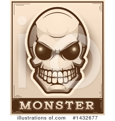 Royalty-Free (RF) Alien Skull Clipart Illustration by Cory Thoman - Stock Sample #1432677