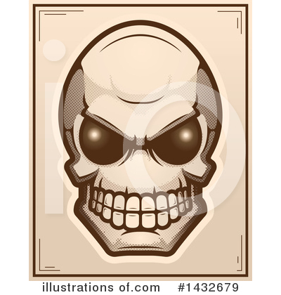 Royalty-Free (RF) Alien Skull Clipart Illustration by Cory Thoman - Stock Sample #1432679