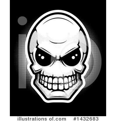 Royalty-Free (RF) Alien Skull Clipart Illustration by Cory Thoman - Stock Sample #1432683