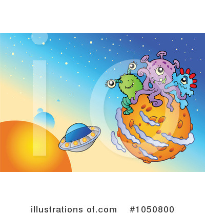 Royalty-Free (RF) Aliens Clipart Illustration by visekart - Stock Sample #1050800