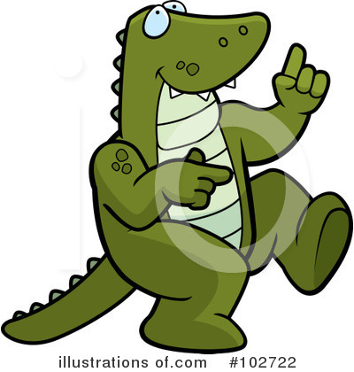 Royalty-Free (RF) Alligator Clipart Illustration by Cory Thoman - Stock Sample #102722