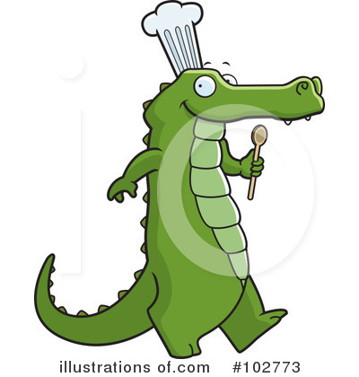 Royalty-Free (RF) Alligator Clipart Illustration by Cory Thoman - Stock Sample #102773