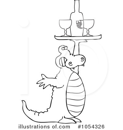 Royalty-Free (RF) Alligator Clipart Illustration by djart - Stock Sample #1054326