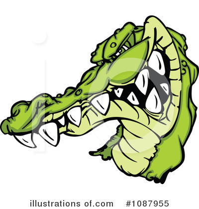 Royalty-Free (RF) Alligator Clipart Illustration by Chromaco - Stock Sample #1087955