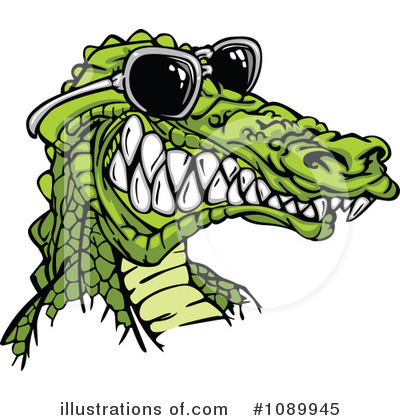 Royalty-Free (RF) Alligator Clipart Illustration by Chromaco - Stock Sample #1089945