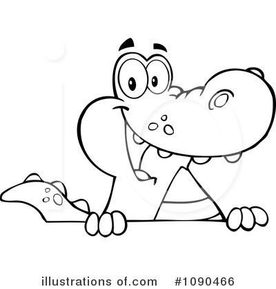 Alligator Clipart #1090466 by Hit Toon