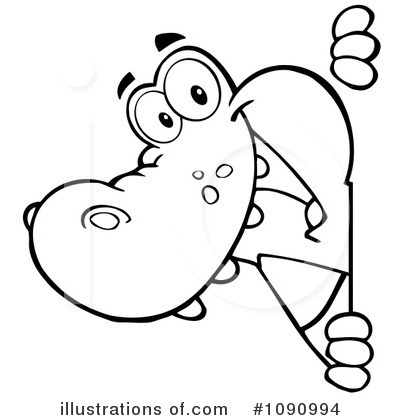 Alligator Clipart #1090994 by Hit Toon