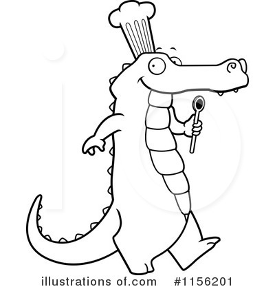 Alligator Clipart #1156201 by Cory Thoman