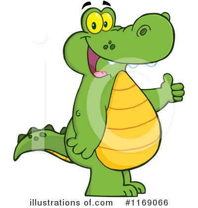 Royalty-Free (RF) Alligator Clipart Illustration by Hit Toon - Stock Sample #1169066