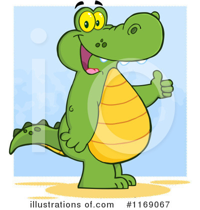 Royalty-Free (RF) Alligator Clipart Illustration by Hit Toon - Stock Sample #1169067