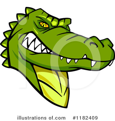 Crocodile Clipart #1182409 by Vector Tradition SM