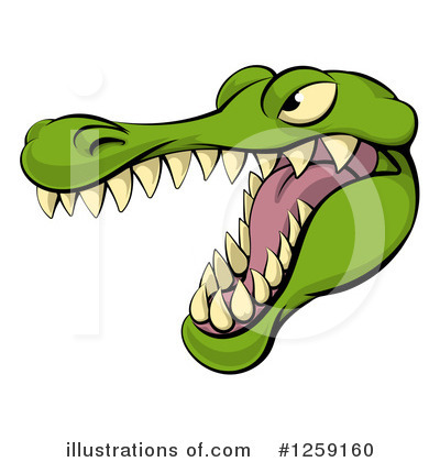 Royalty-Free (RF) Alligator Clipart Illustration by AtStockIllustration - Stock Sample #1259160