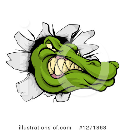 Crocodile Clipart #1271868 by AtStockIllustration