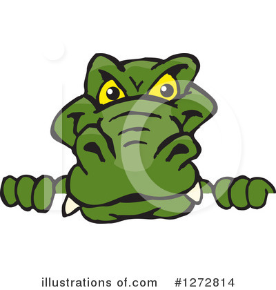 Royalty-Free (RF) Alligator Clipart Illustration by Dennis Holmes Designs - Stock Sample #1272814